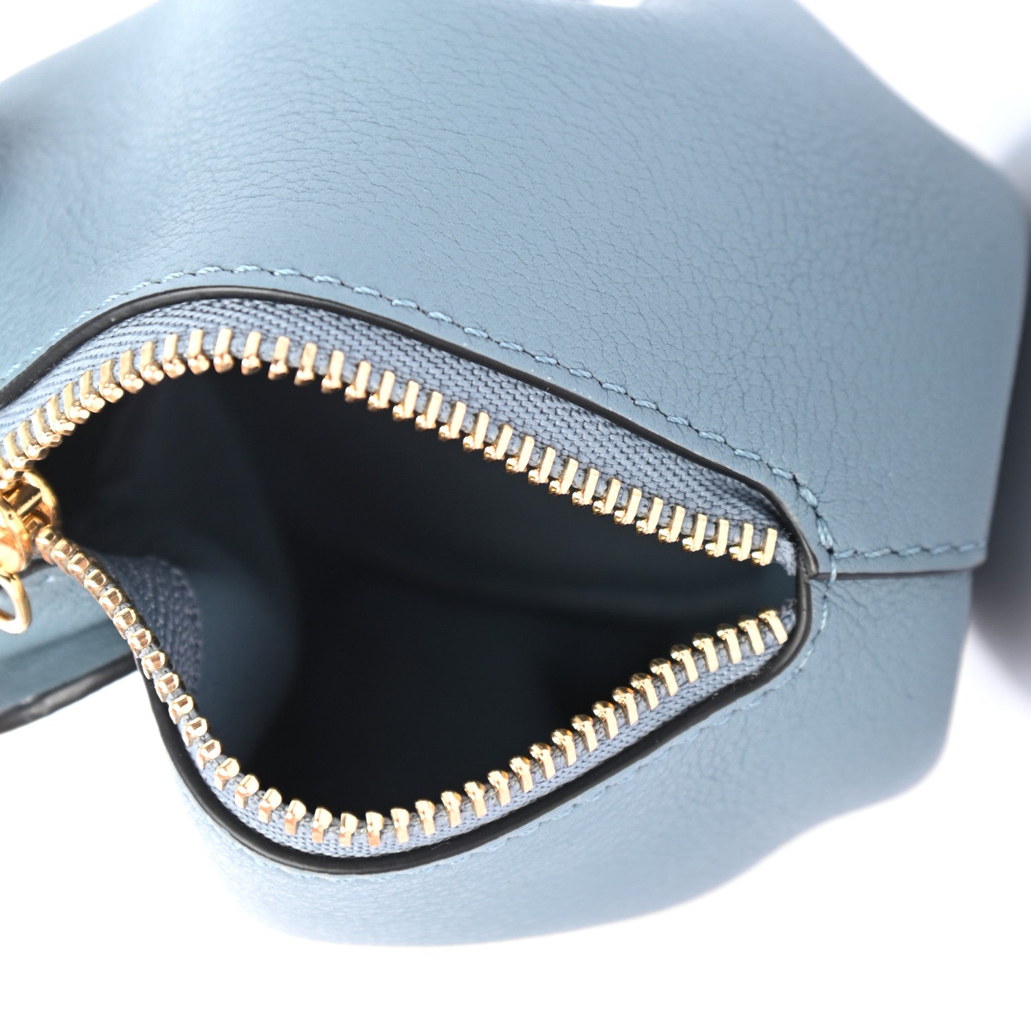 Loewe Calfskin Elephant Coin Purse Stone Blue 4 of 6