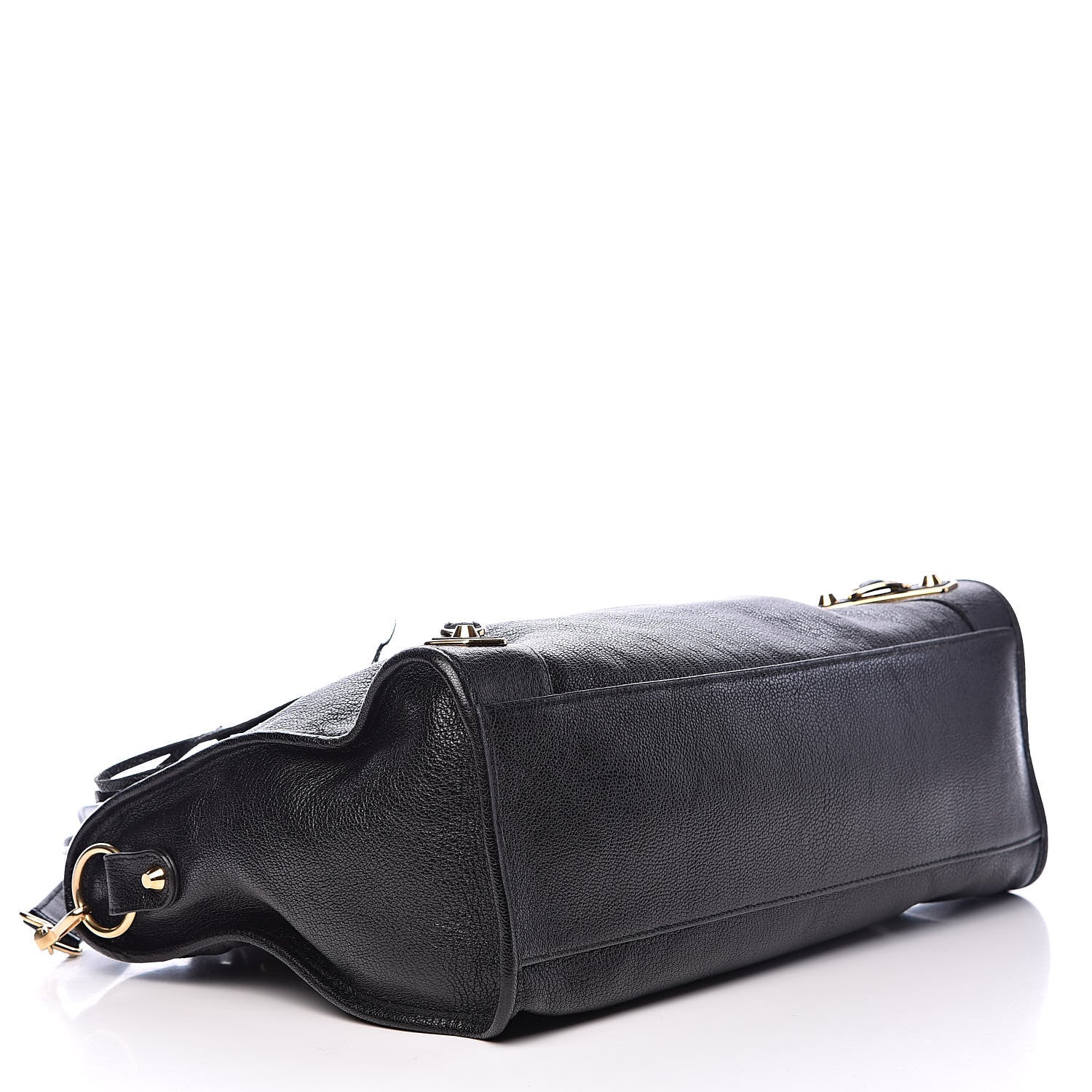 Balenciaga Chevre Gold Metallic Edge Hardware City Black 4 of 12