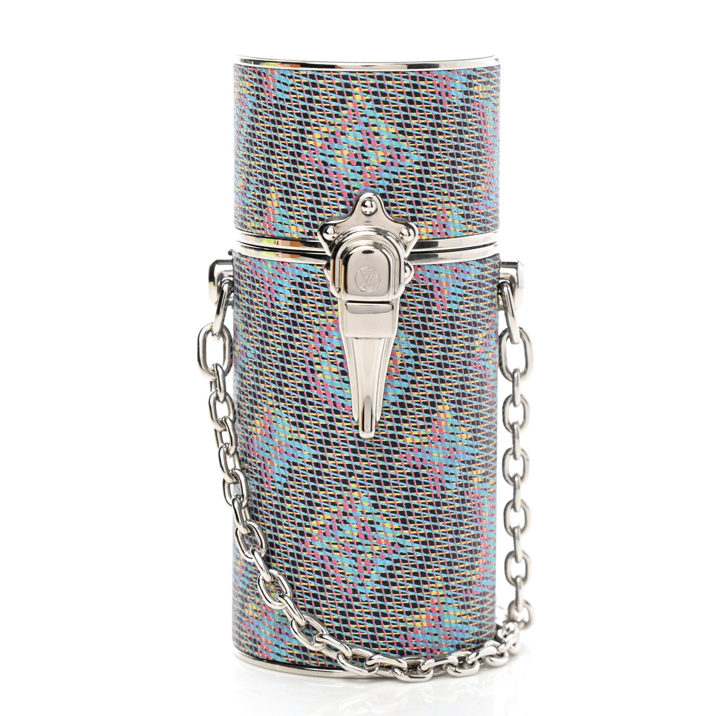 Monogram LV Pop Chain Lipstick Case Blue