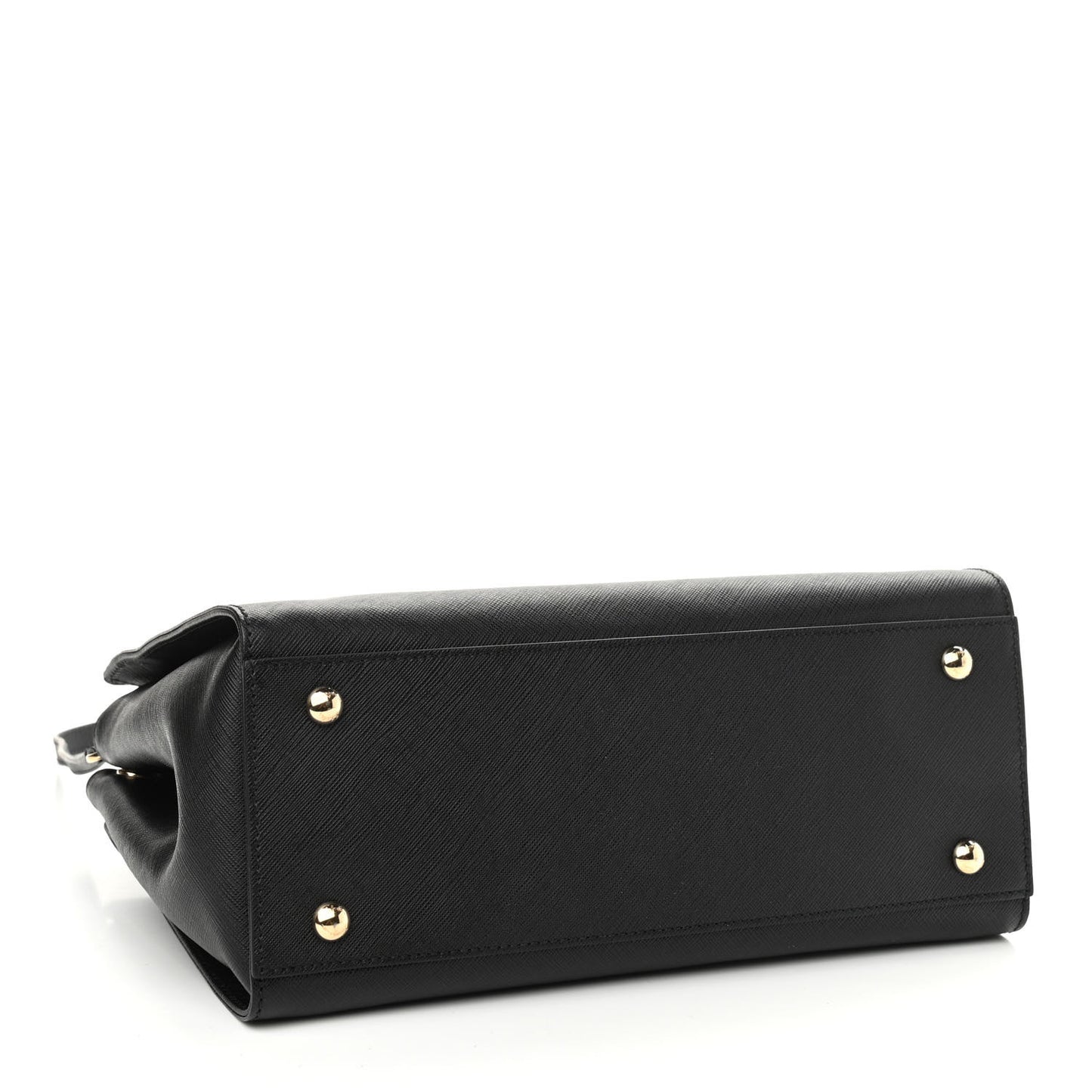 Printed Calfskin Beky Tote Black