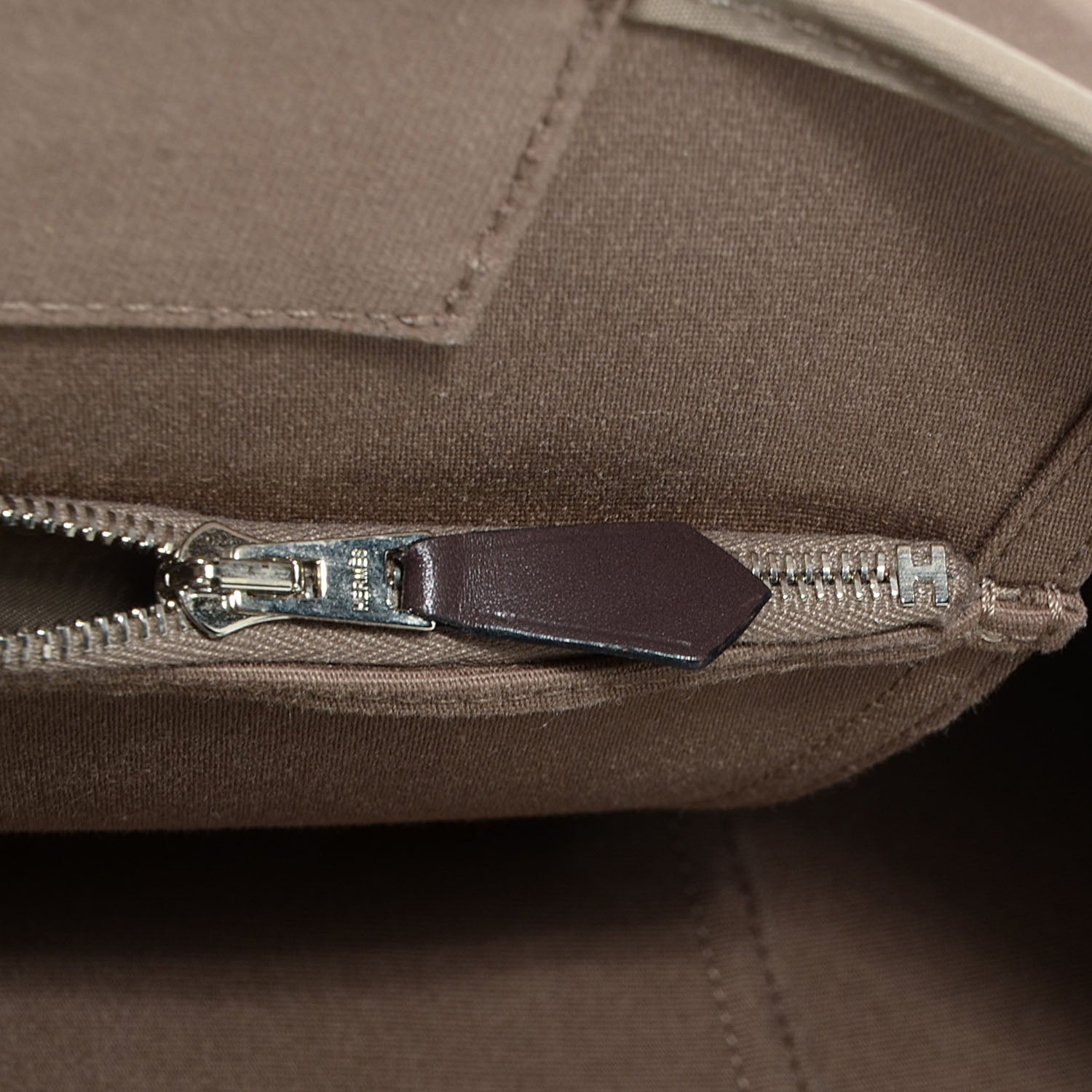 Hermes Toile Cabag Twist 42 GM Etoupe 6 of 11