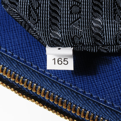 Prada Saffiano Lux Large Double Zip Tote Bluette 12 of 13