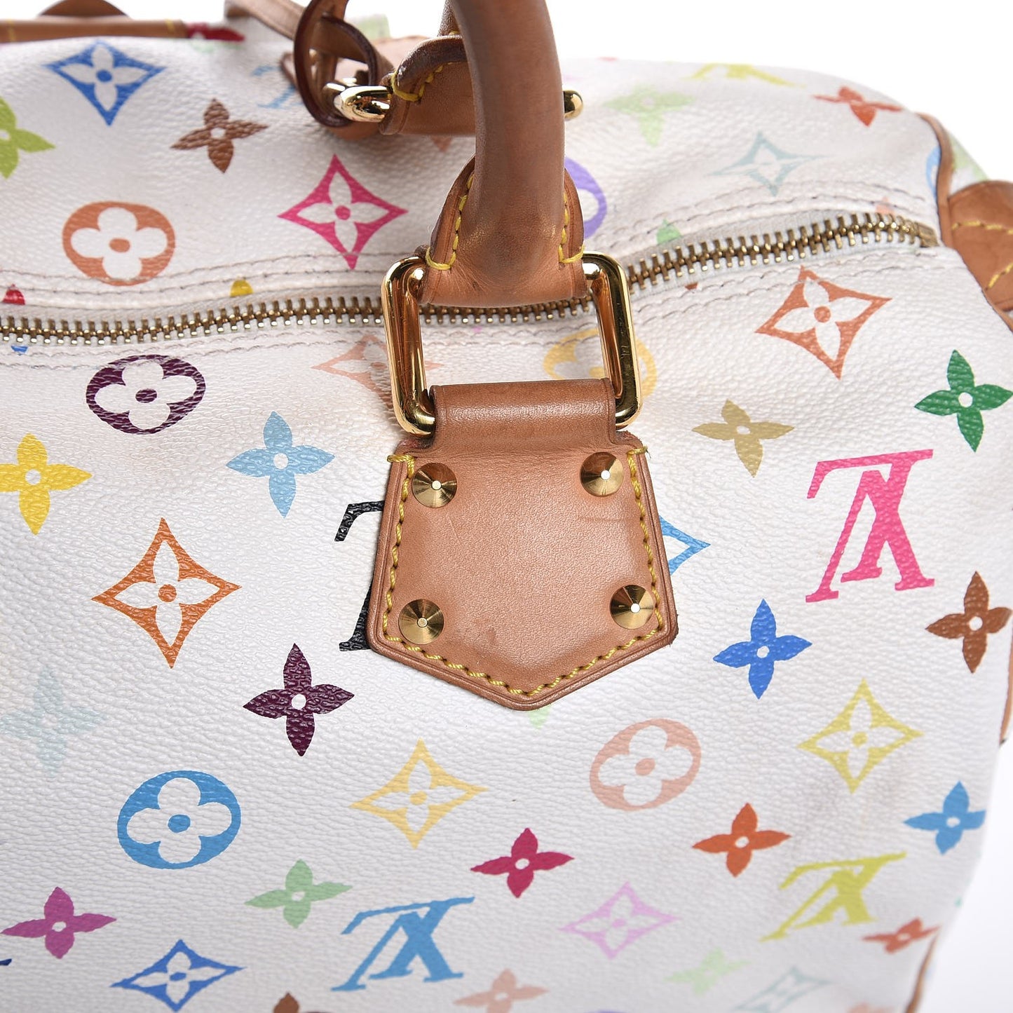 Monogram Multicolor Speedy 30 White