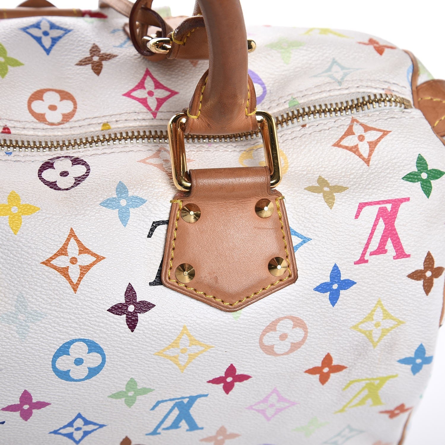 Louis Vuitton Monogram Multicolor Speedy 30 White 8 of 16