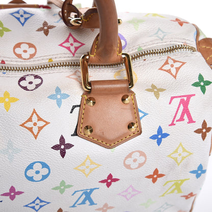 Louis Vuitton Monogram Multicolor Speedy 30 White 8 of 16