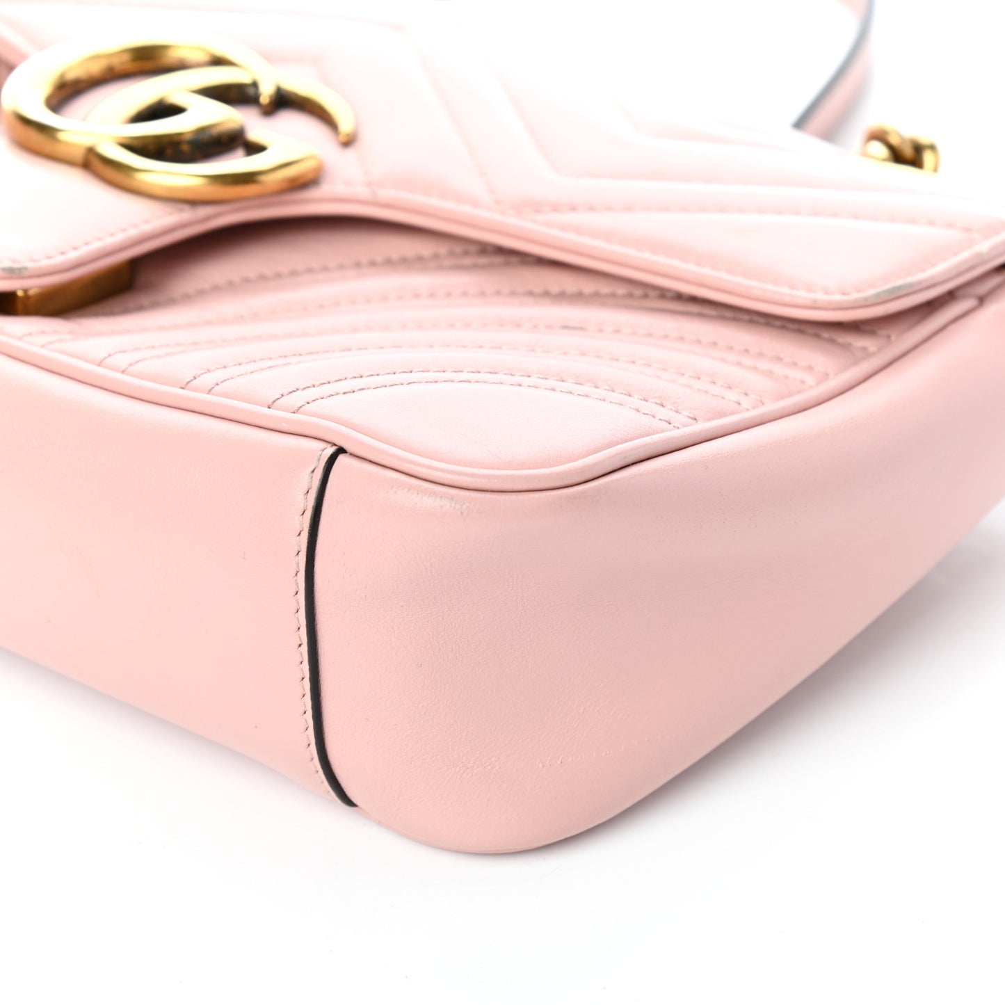 Calfskin Matelasse Small GG Marmont Shoulder Bag Perfect Pink