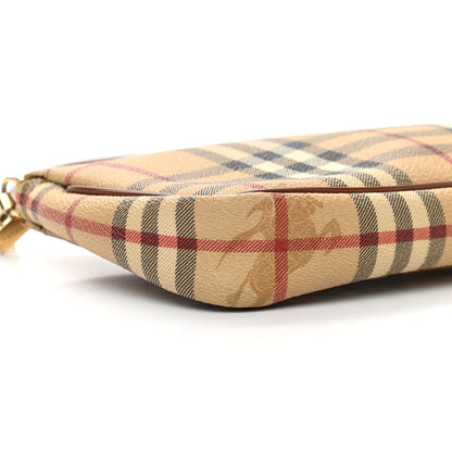 Burberry Haymarket Check Pochette Tan 9 of 10