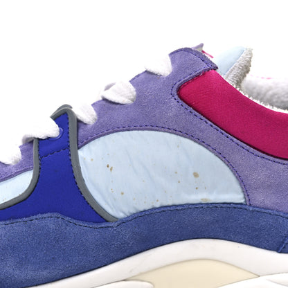 Chanel Nylon Calfskin Suede CC Womens Sneakers 39.5 Light Blue 10 of 10