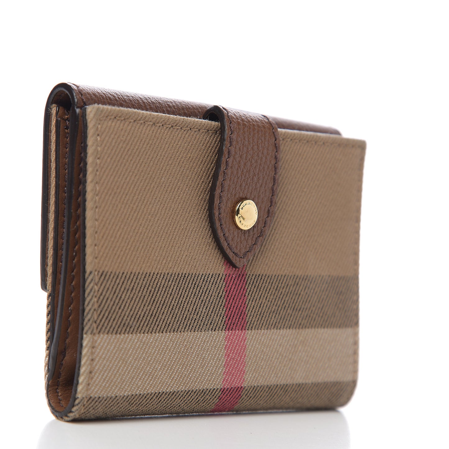 House Check Luna French Wallet Brown