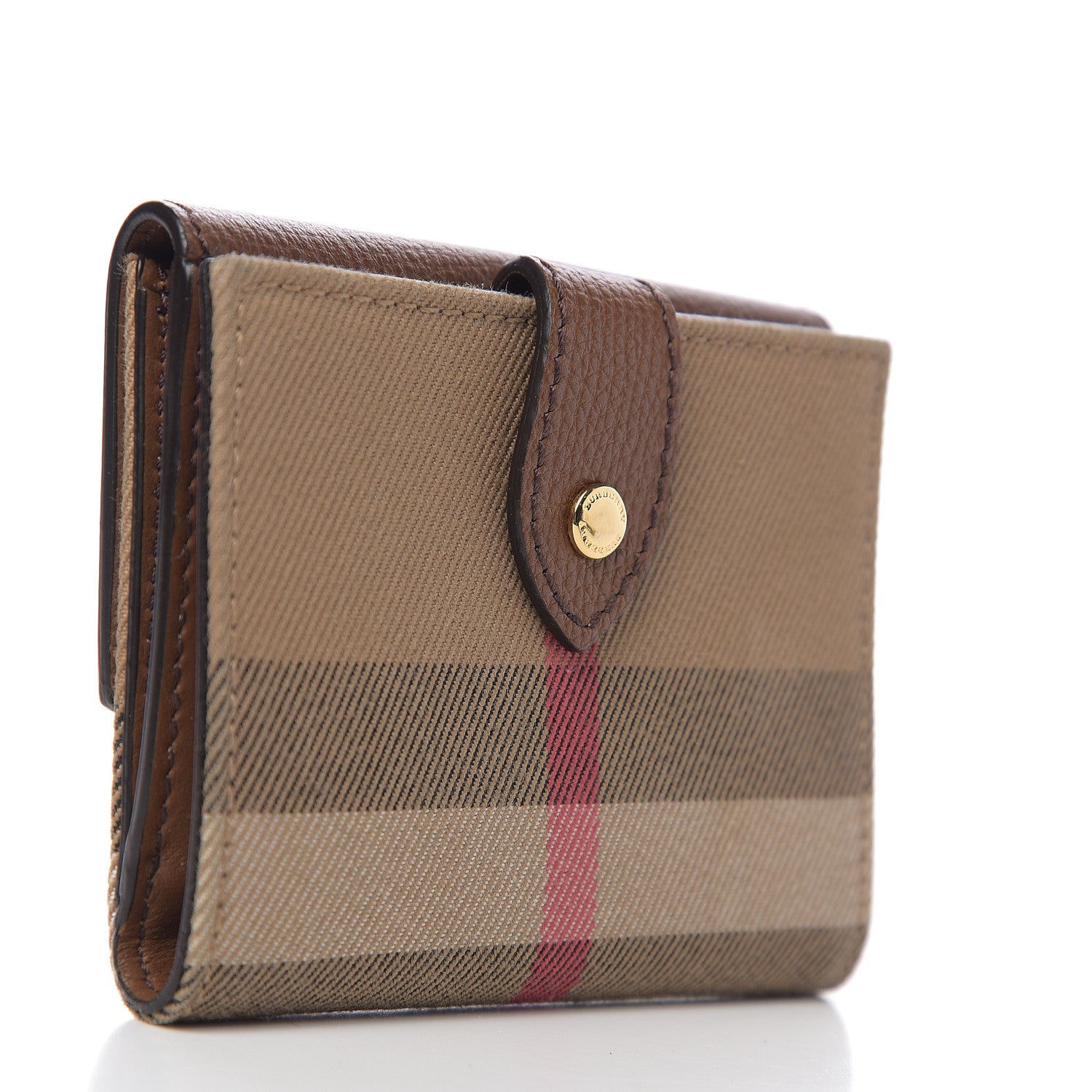 Burberry House Check Luna French Wallet Brown 2 of 5