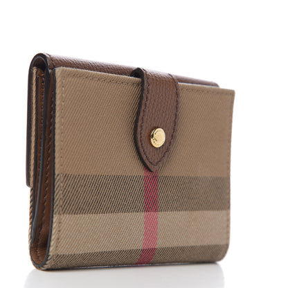 Burberry House Check Luna French Wallet Brown 2 of 5
