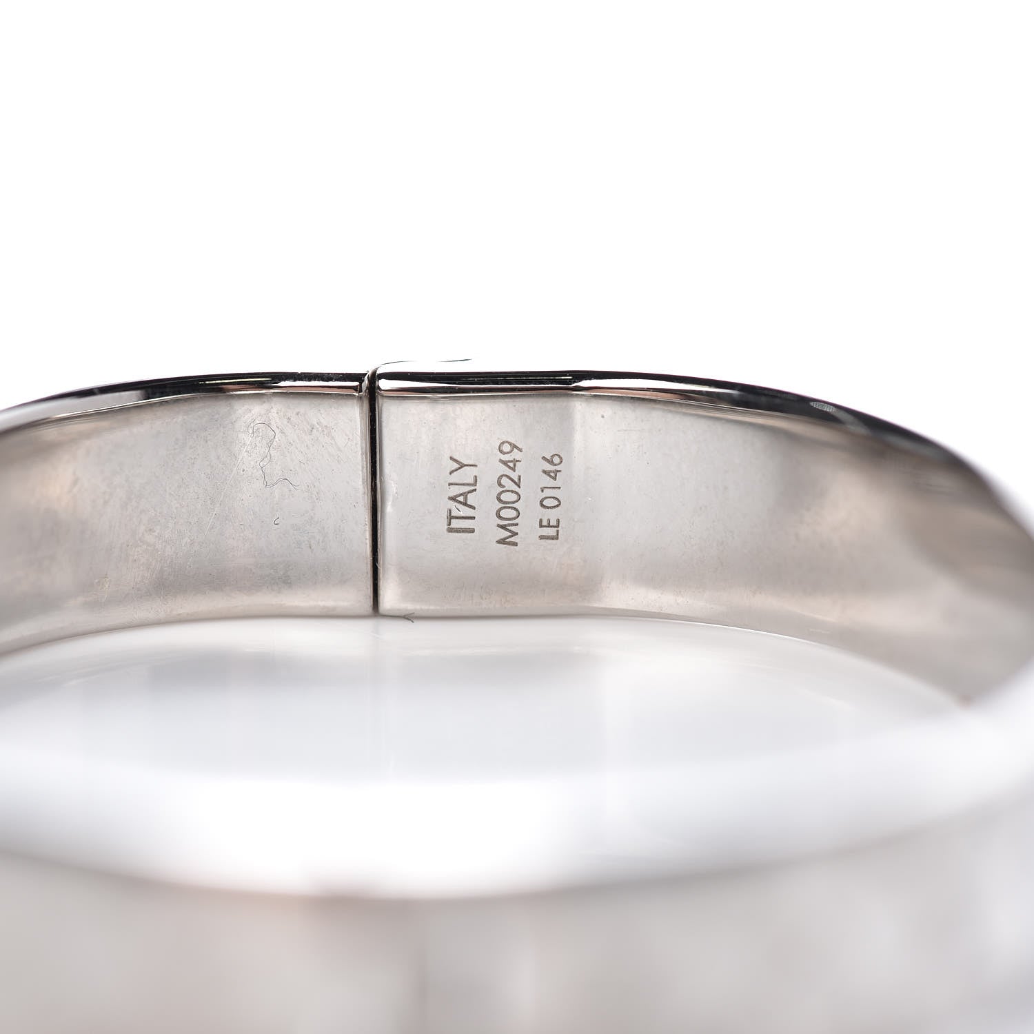 Louis Vuitton Palladium Monogram Nanogram Cuff S 4 of 8