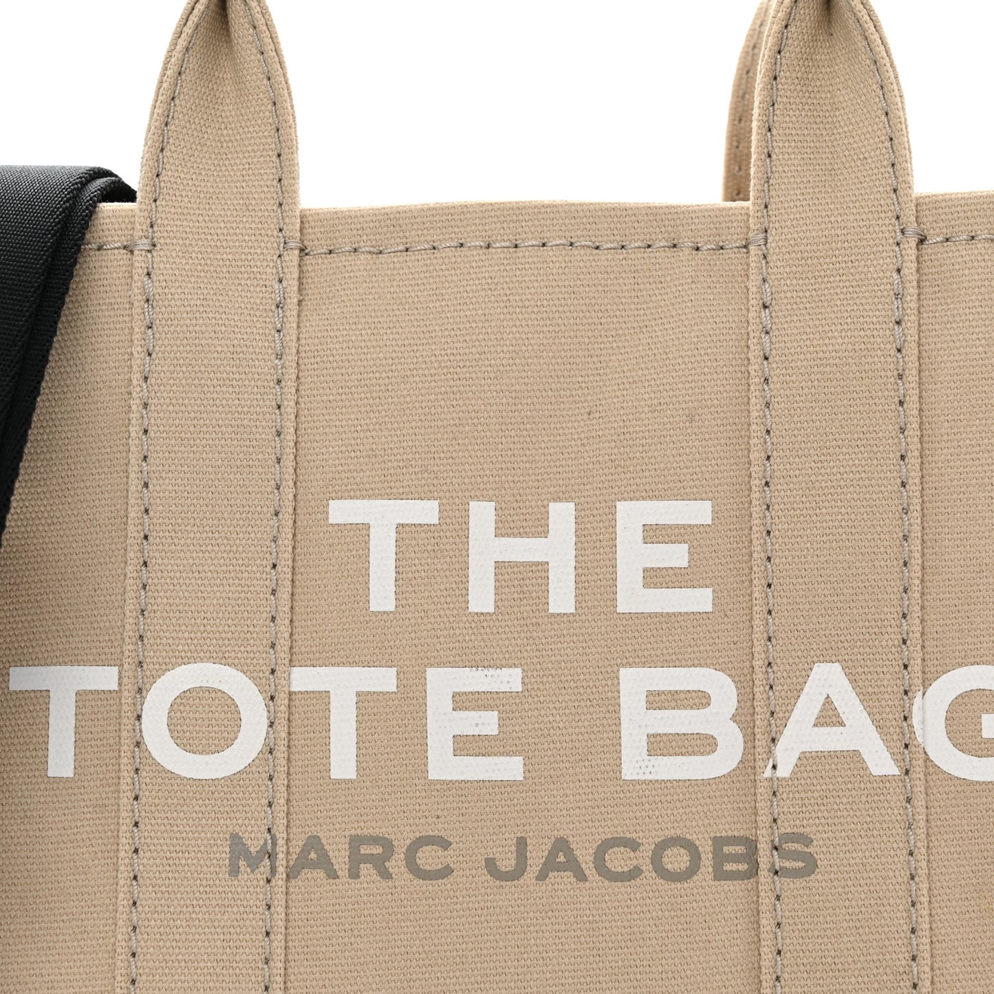 Cotton Canvas Colorblock Small The Traveler Tote Bag Beige Multicolor