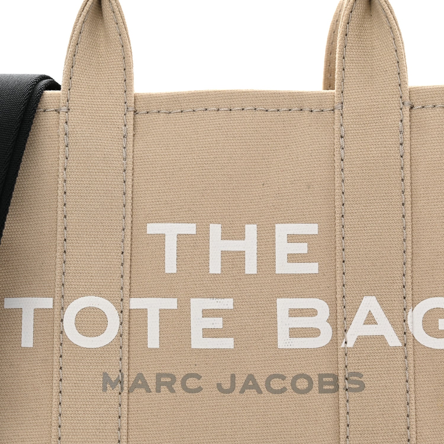 Marc Jacobs Cotton Canvas Colorblock Small The Traveler Tote Bag Beige Multicolor 7 of 10