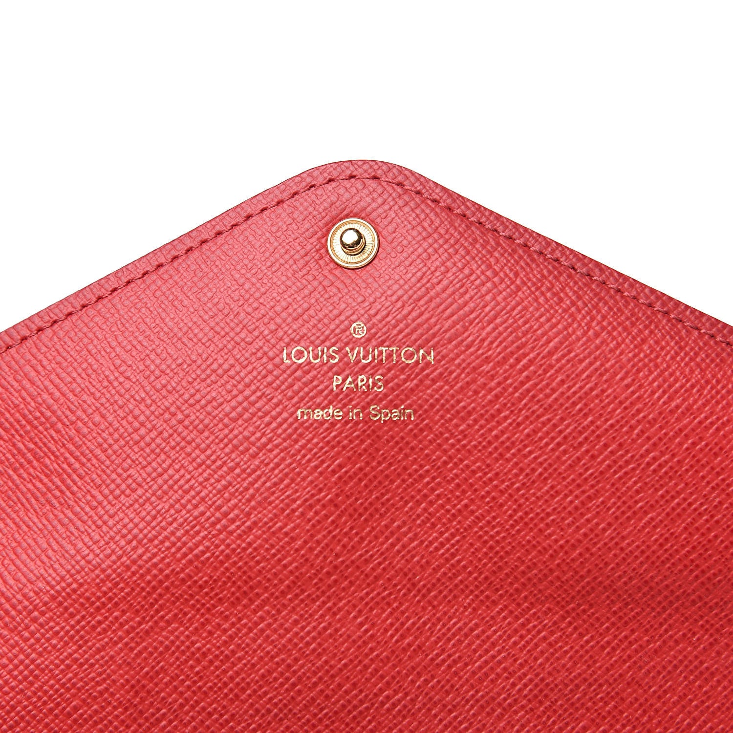 Louis Vuitton Damier Ebene Josephine Wallet Red 6 of 10