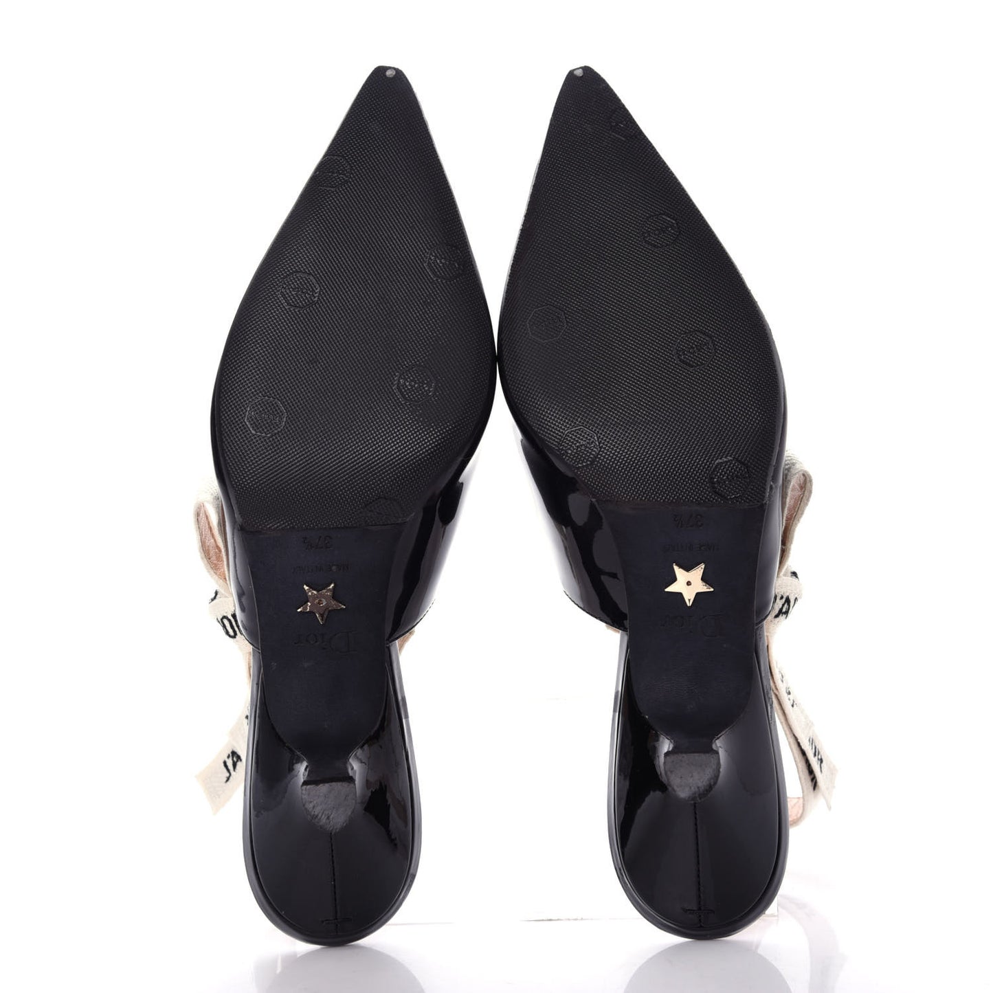 Patent Ribbon J'Adior Slingback 65mm Pumps 37.5 Black