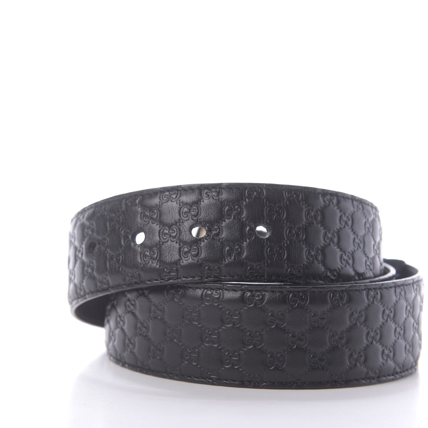 Soft Microguccissima Margaux Calfskin Belt 105 42 Black