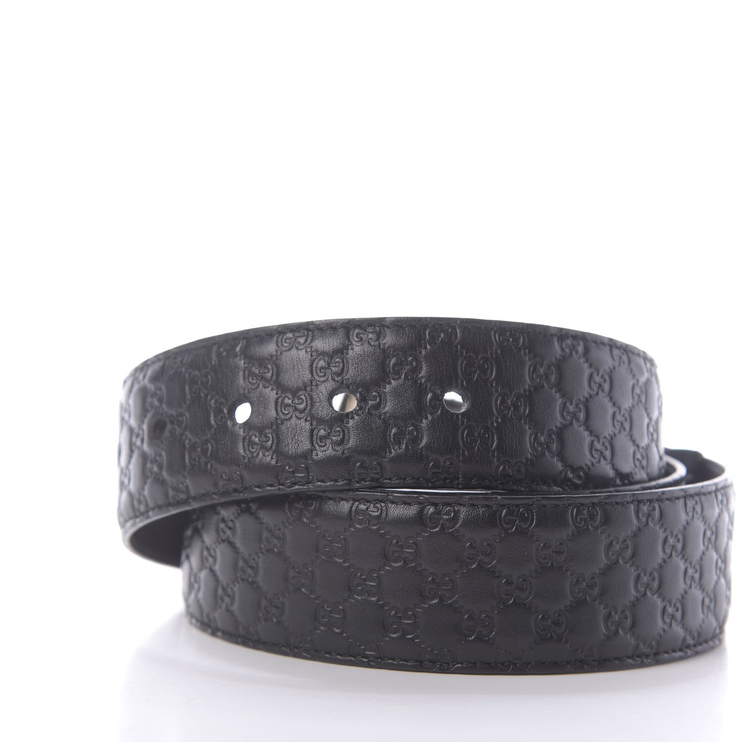 Gucci Soft Microguccissima Margaux Calfskin Belt 105 42 Black 4 of 7