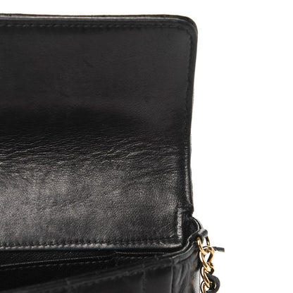 Chanel Lambskin East West Chocolate Bar Flap Black 8 of 13