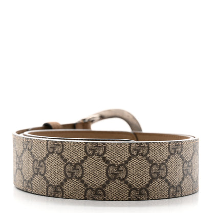 Gucci GG Supreme Monogram Suede Dionysus 40mm Belt 95 38 Beige Taupe 2 of 8
