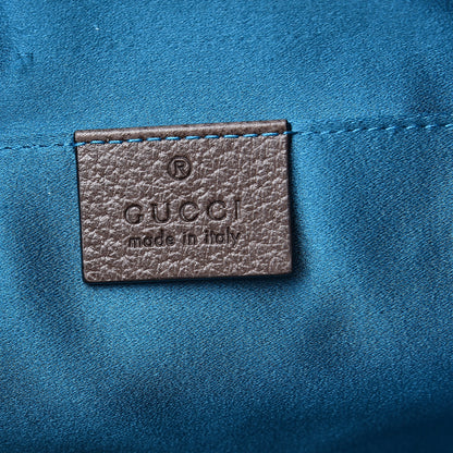Gucci GG Supreme Monogram Textured Dollar Calfskin Web Small Ophidia Dome Shoulder Bag Beige Ebony New Acero 5 of 10
