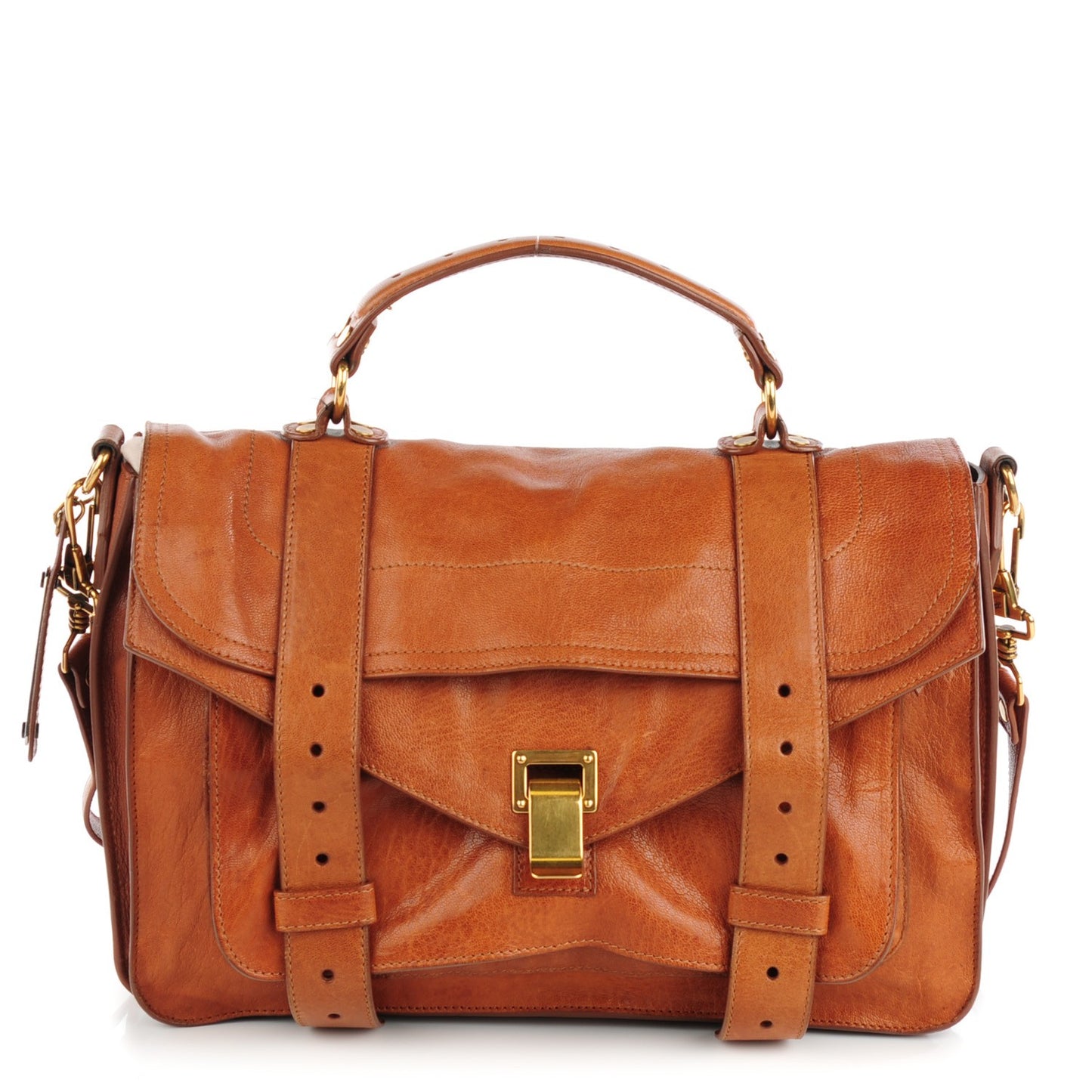 Lambskin Medium PS1 Satchel Saddle