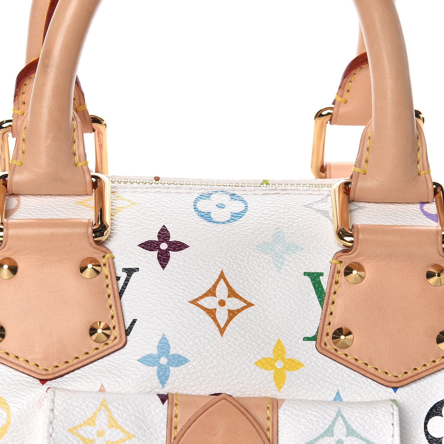 Louis Vuitton Monogram Multicolor Speedy 30 White 10 of 11