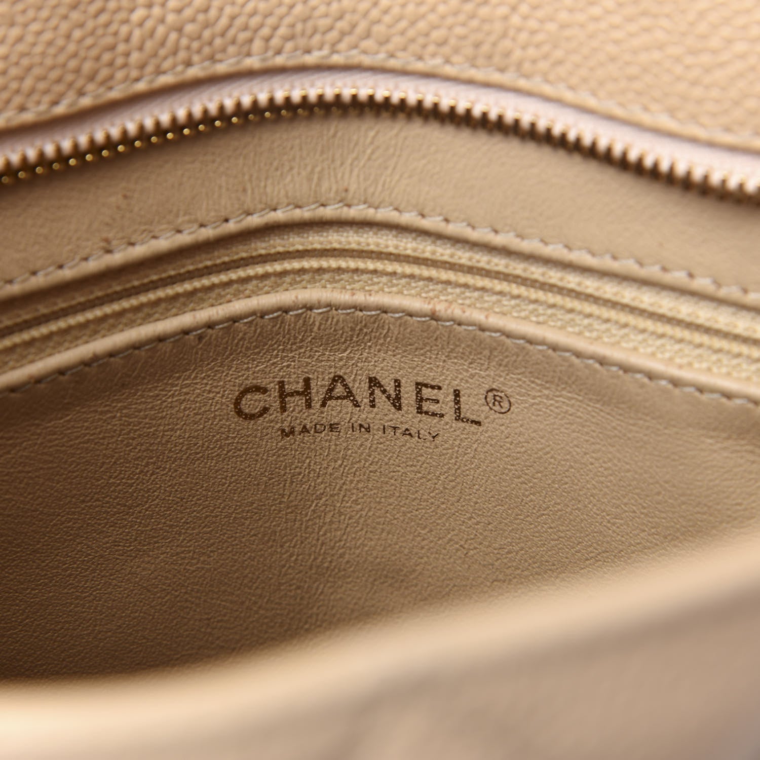 Chanel Caviar Quilted Medallion Tote Beige 5 of 8