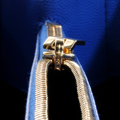 Saint Laurent Matelasse Chevron Cassandre Shopper Royal Blue 10 of 11