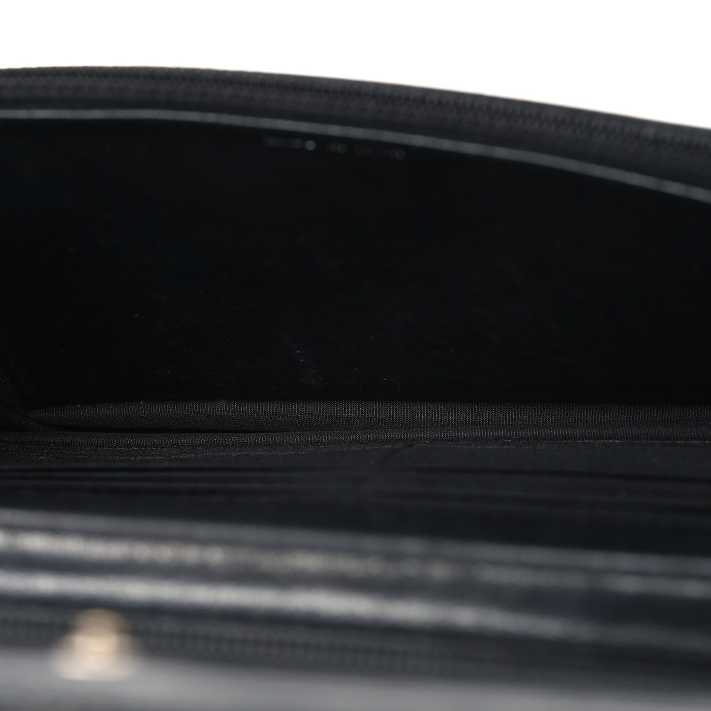 Calfskin Diamond Stitch Wallet On Chain WOC Black