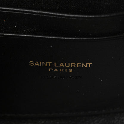 Saint Laurent Grain De Poudre Matelasse Monogram Mini Lou Camera Bag Dark Beige 6 of 10