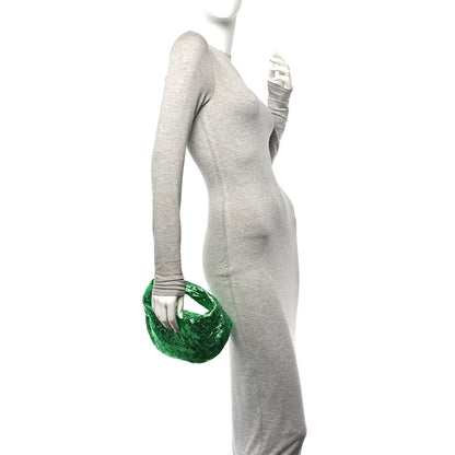 Bottega Veneta Metallic Nappa Intrecciato Mini Jodie Parakeet 2 of 11
