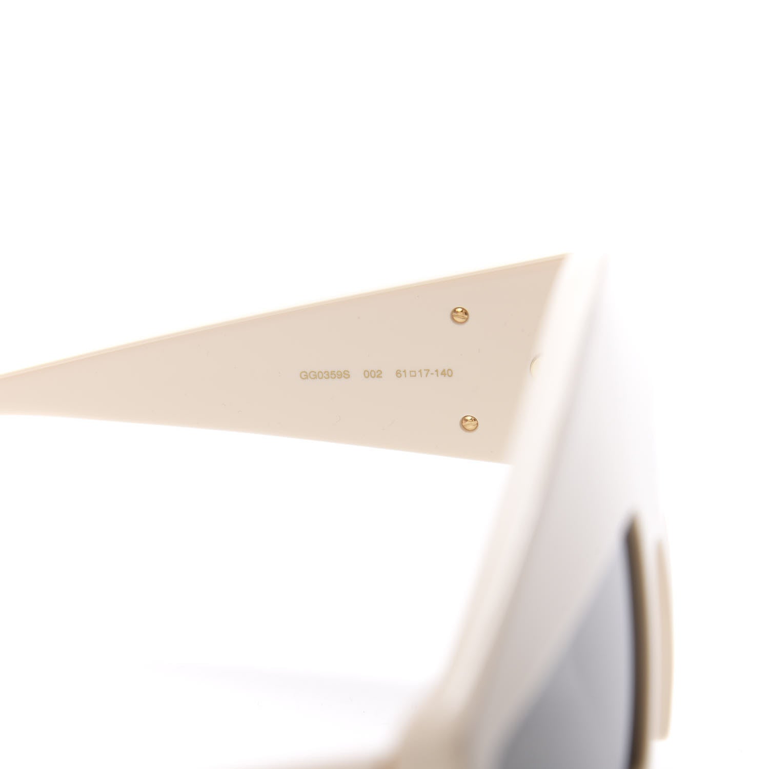Gucci Acetate Crystal Hollywood Forever Tear Drop Sunglasses GG0359S Ivory 6 of 9