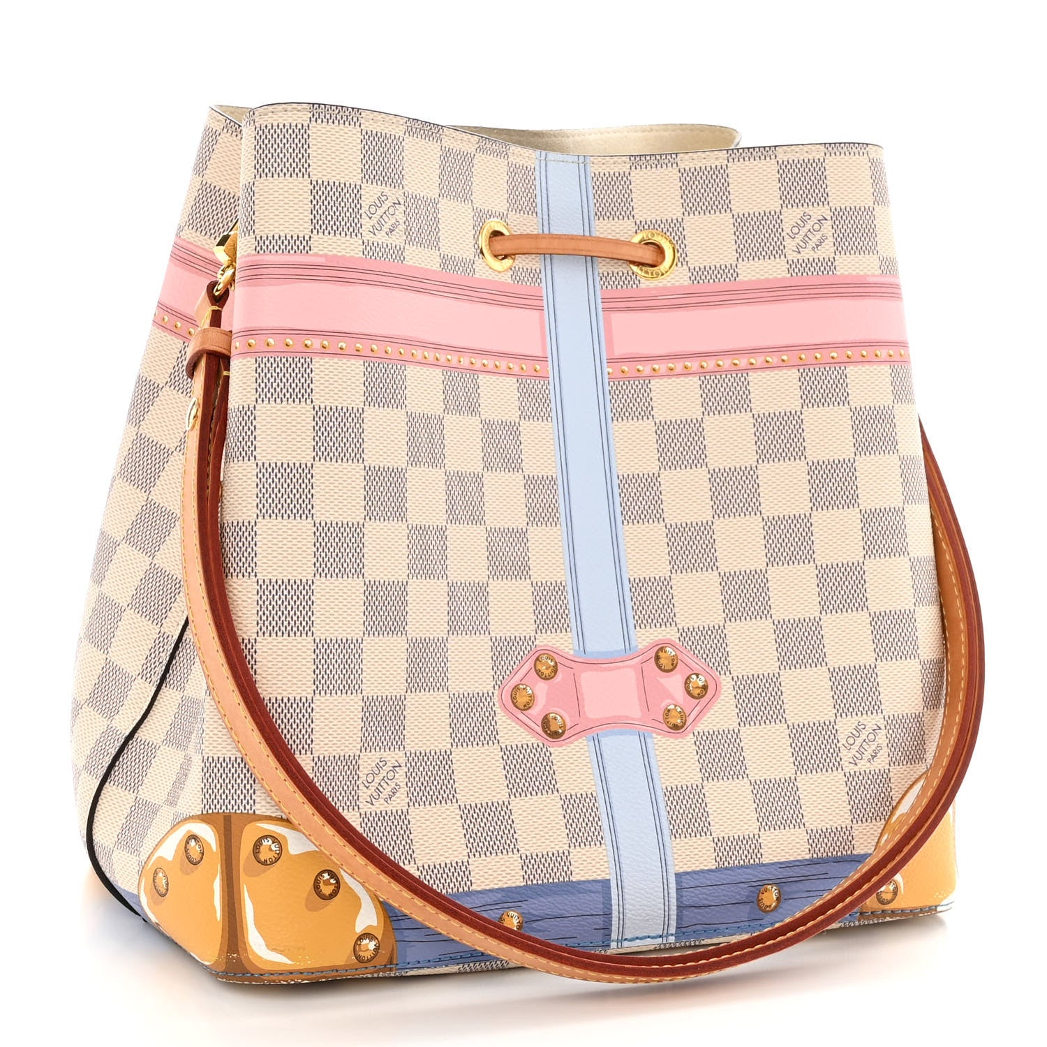 Louis Vuitton Damier Azur Summer Trunks Neonoe 3 of 11