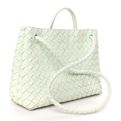 Bottega Veneta Nappa Intrecciato Medium Andiamo Shoulder Bag Glacier 3 of 10