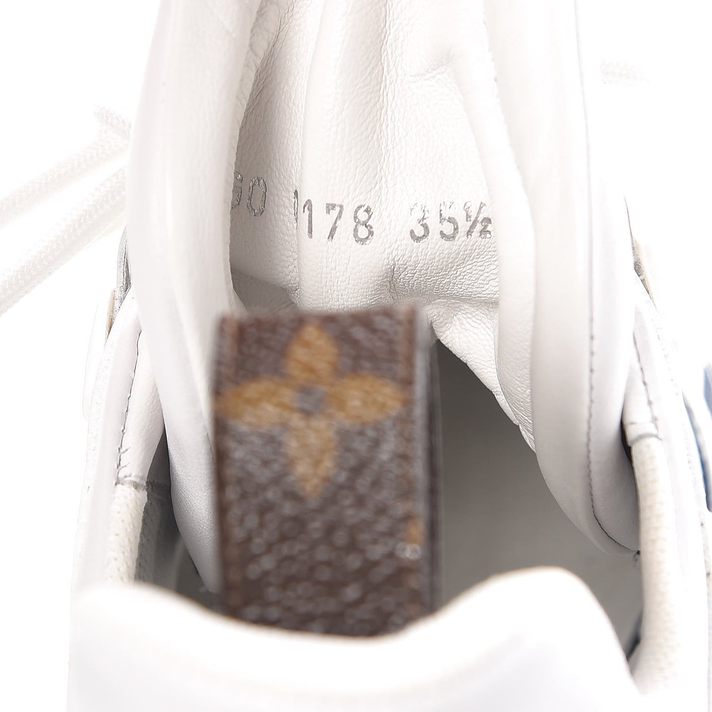 Calfskin Technical Nylon LV Archlight Sneakers 35.5 Marine