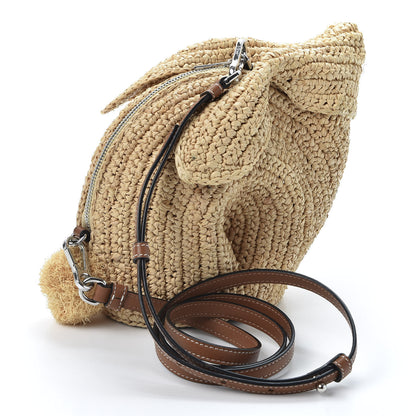 Loewe Raffia Mini Bunny Crossbody Bag Natural Tan 2 of 8