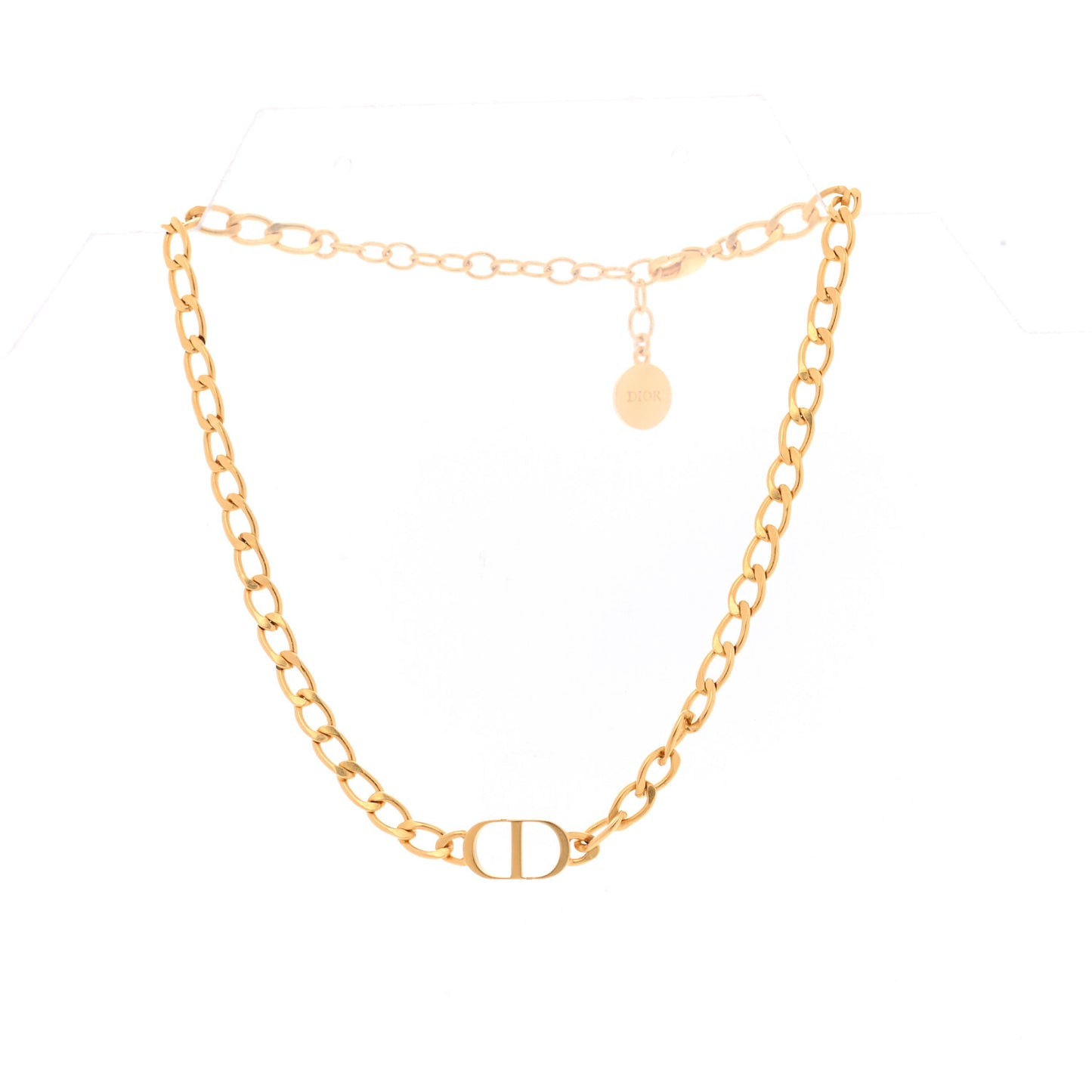 Metal Petit CD Choker Necklace Gold