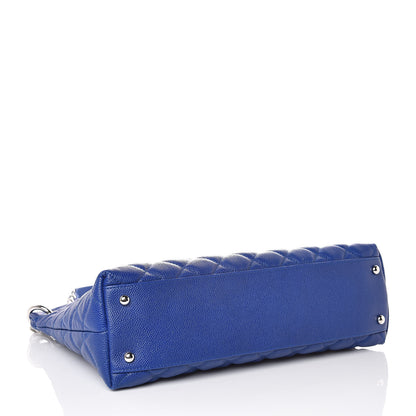 Chanel Caviar Quilted Easy Zip Tote Cobalt Blue 4 of 7