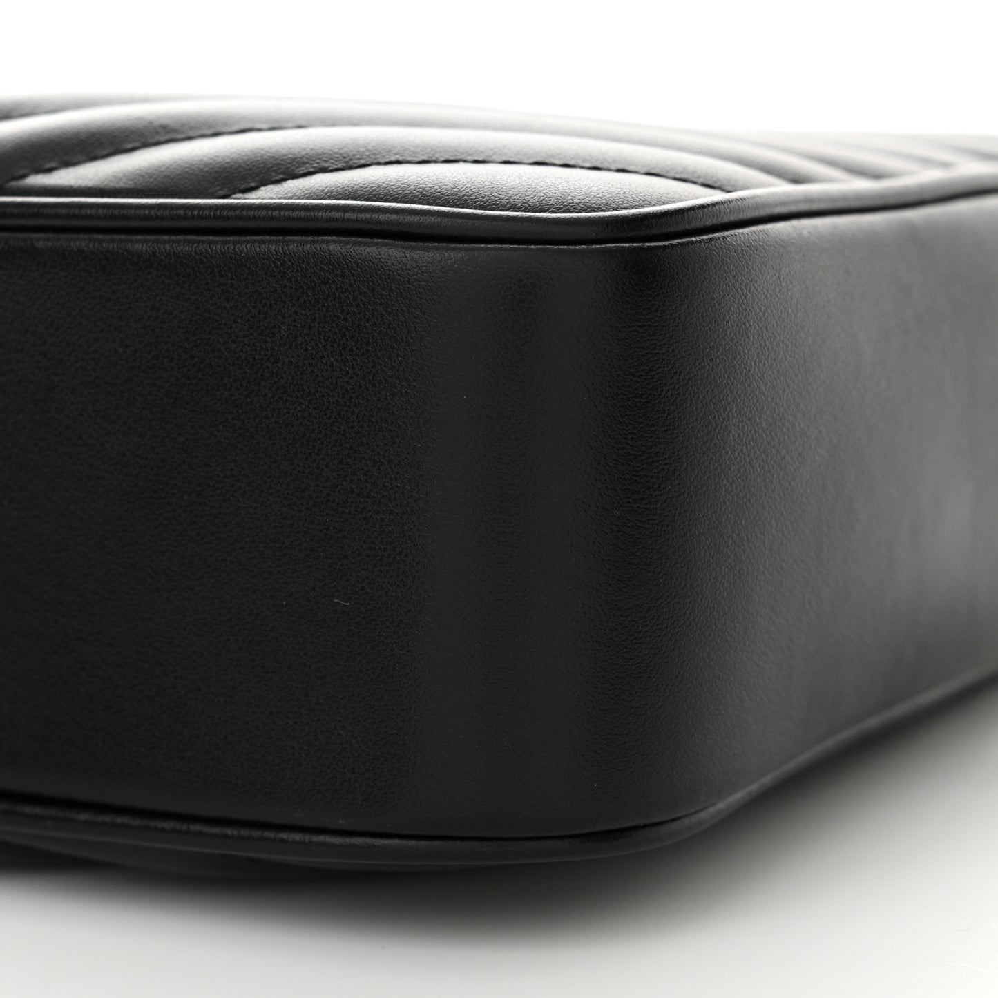 Calfskin Matelasse Monogram Lou Camera Bag Black