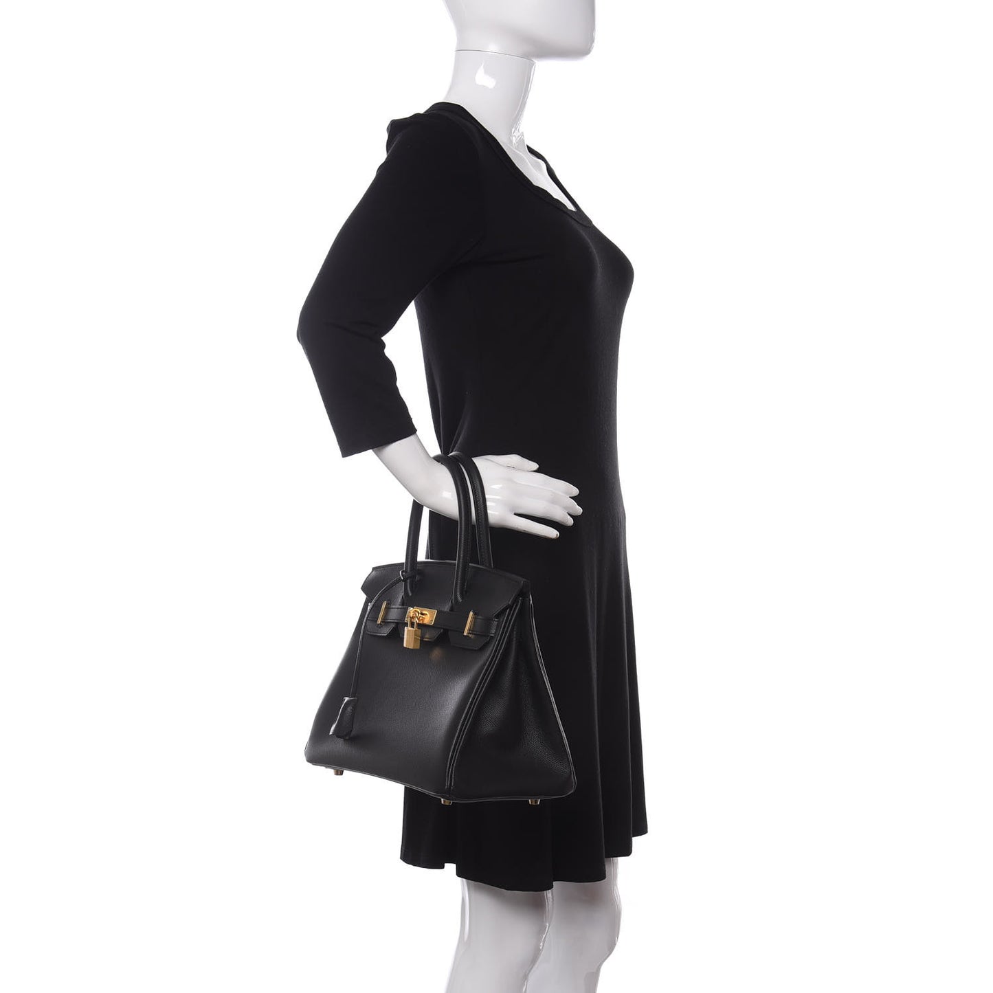 Epsom Birkin 30 Black