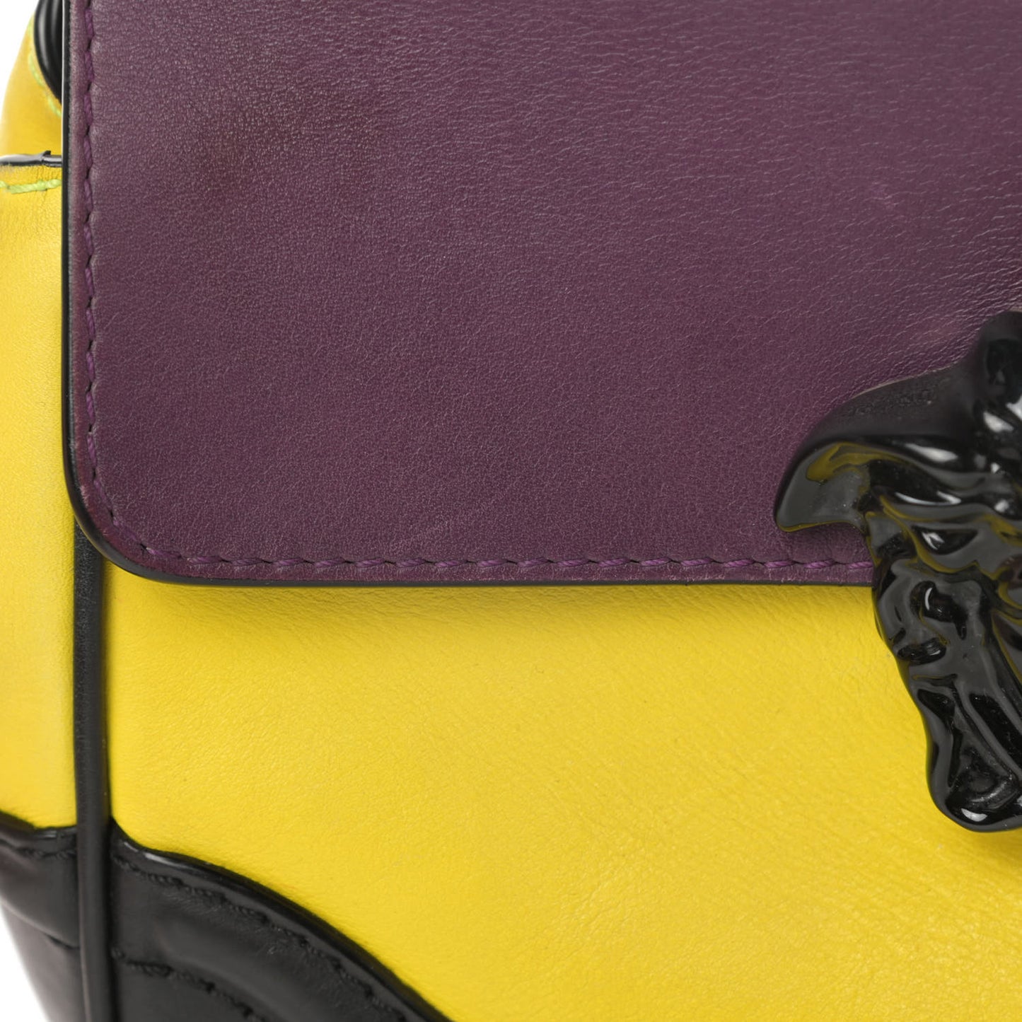 Calfskin Medium Palazzo Empire Colorblock Crossbody Bag Multicolor