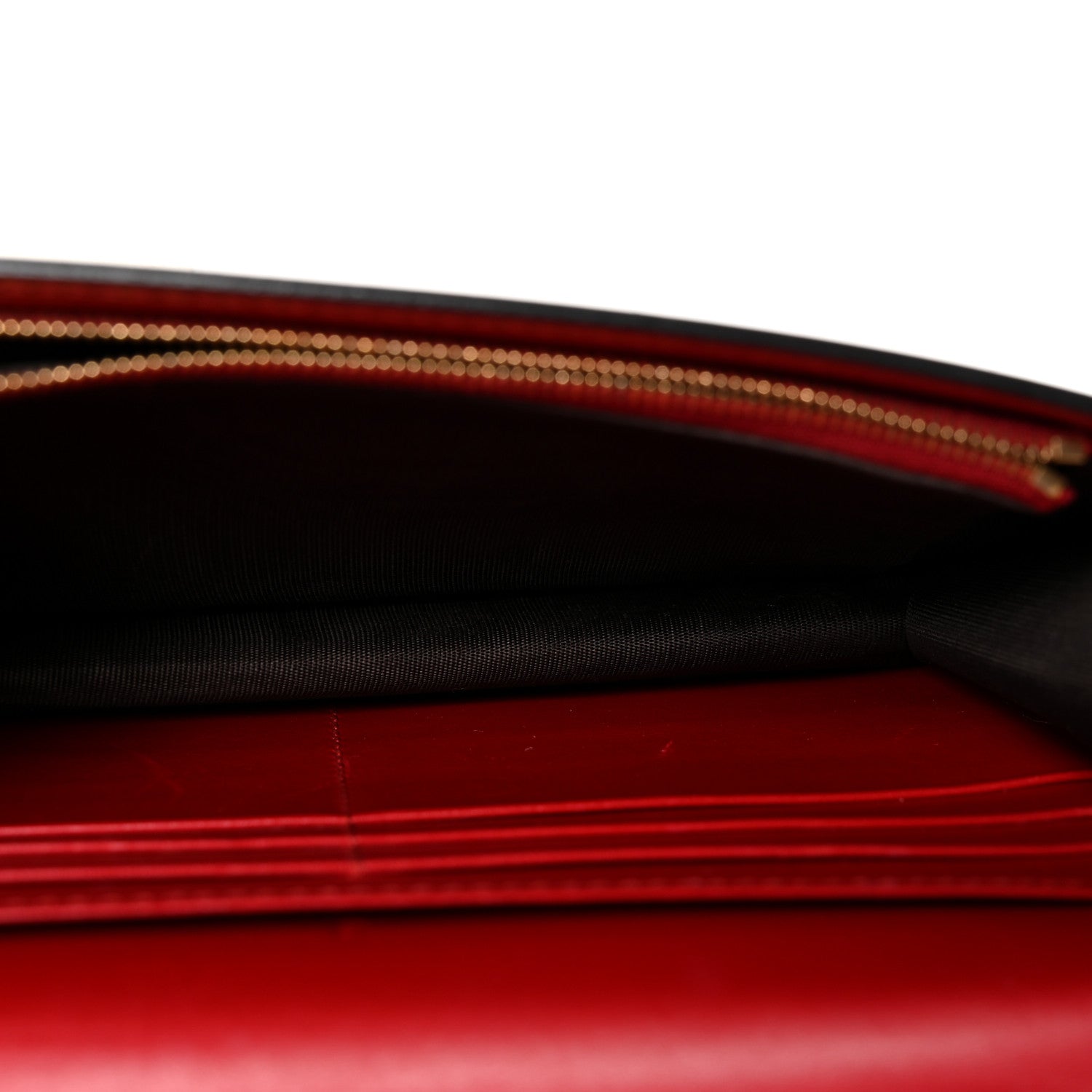 Gucci Guccissima Signature Bowy Chain Wallet Hibiscus Red 5 of 9