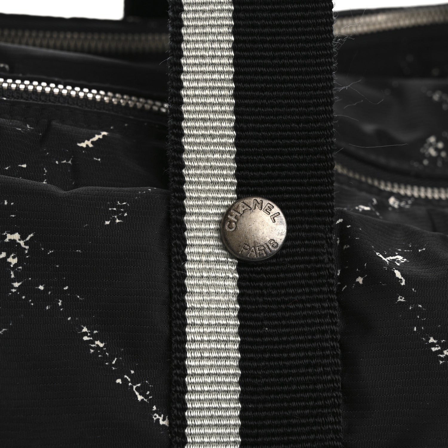Chanel Nylon Large Travel Duffle Bag Black 11 of 12