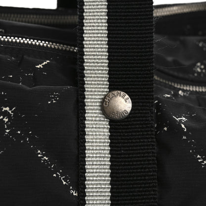 Chanel Nylon Large Travel Duffle Bag Black 11 of 12