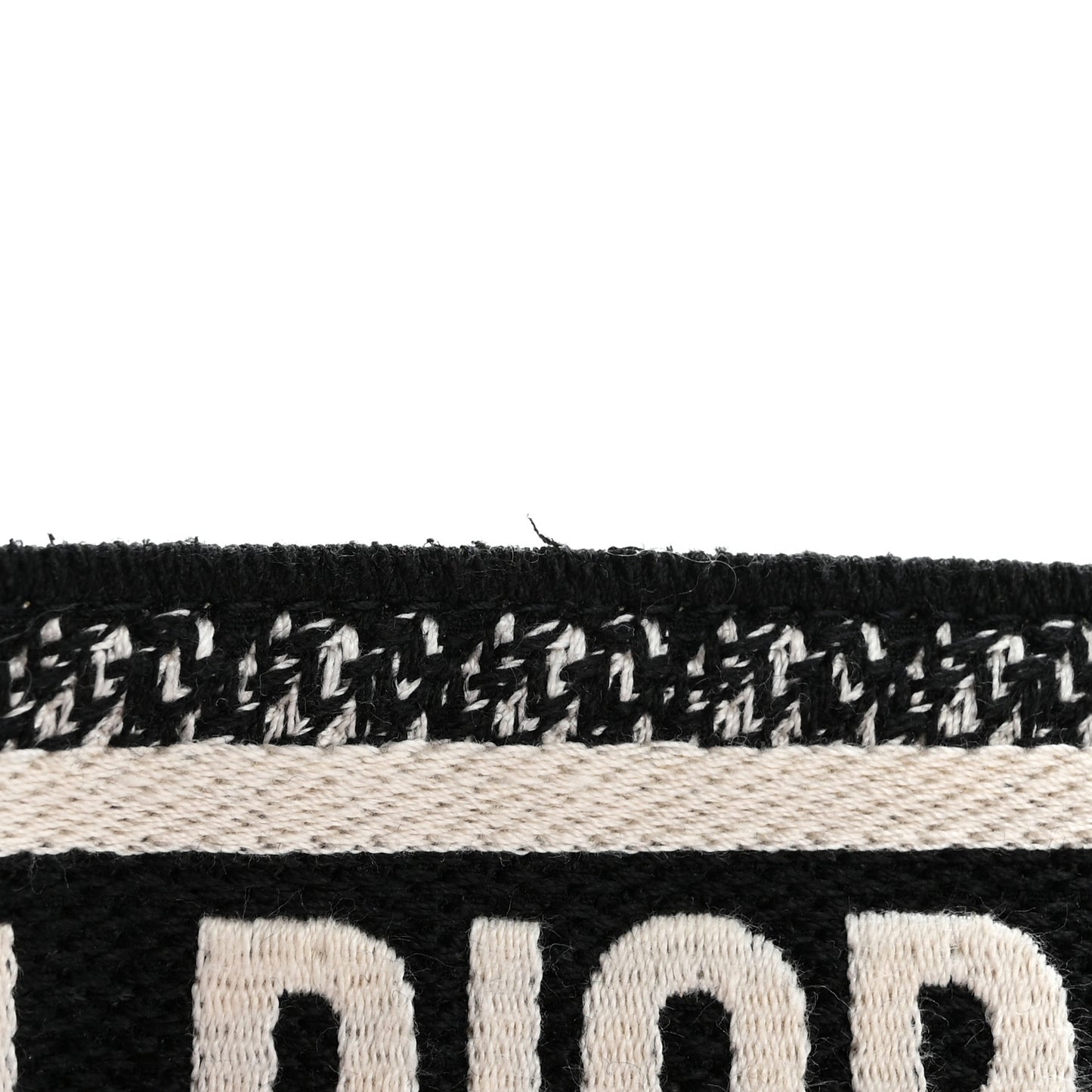 Canvas Embroidered Shoulder Strap Black Ultramatte