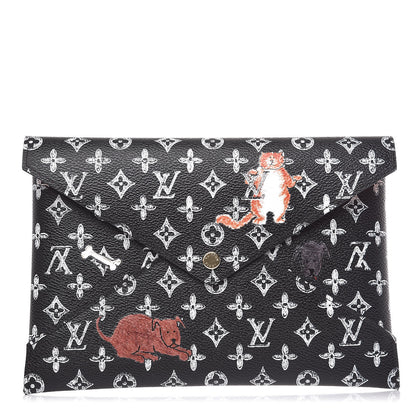 Louis Vuitton Catogram Large Kirigami Pochette Black 1 of 7