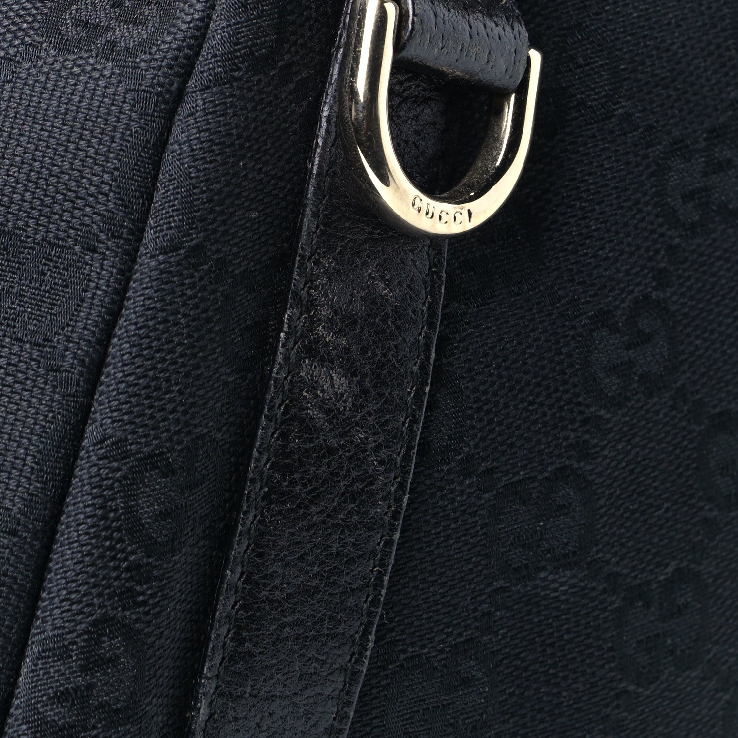 Gucci Monogram Medium Abbey Shoulder Bag Black 8 of 8