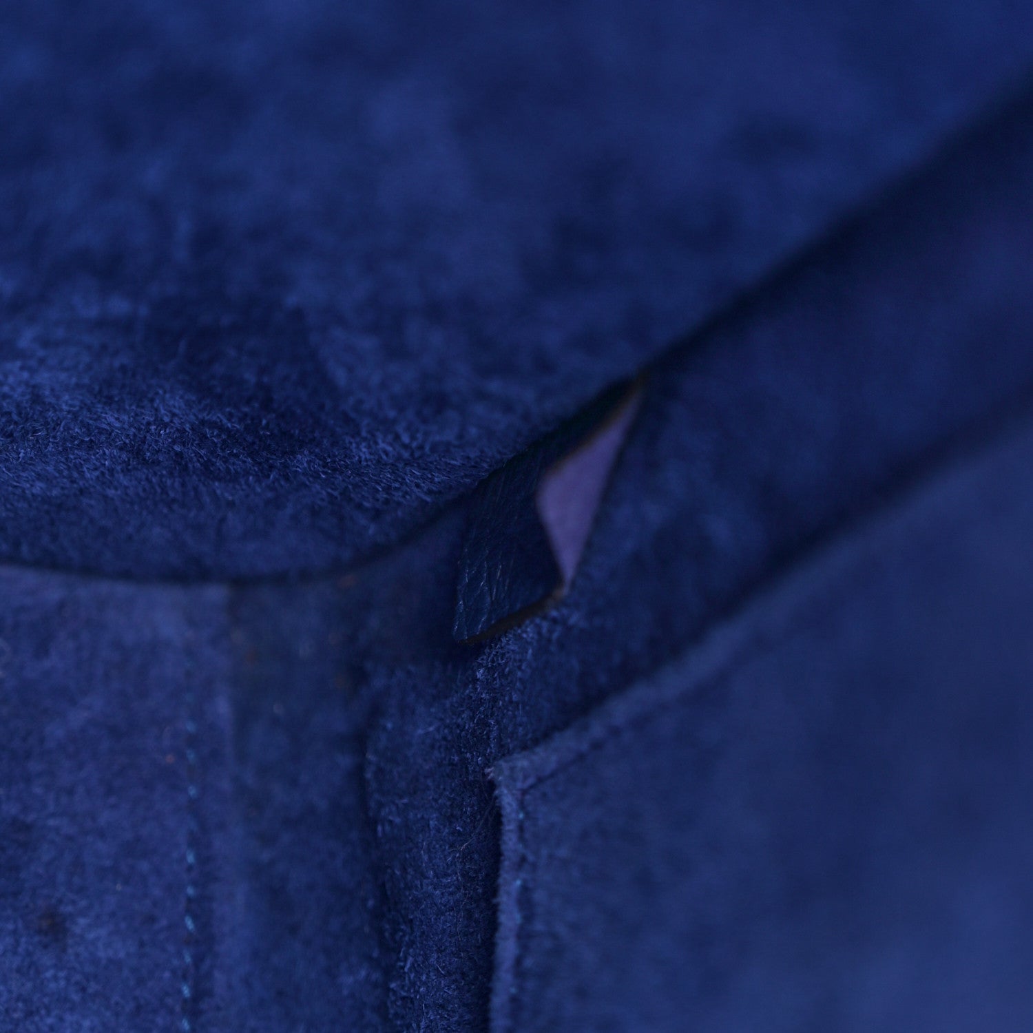 Celine Drummed Calfskin Nano Luggage Indigo 7 of 11