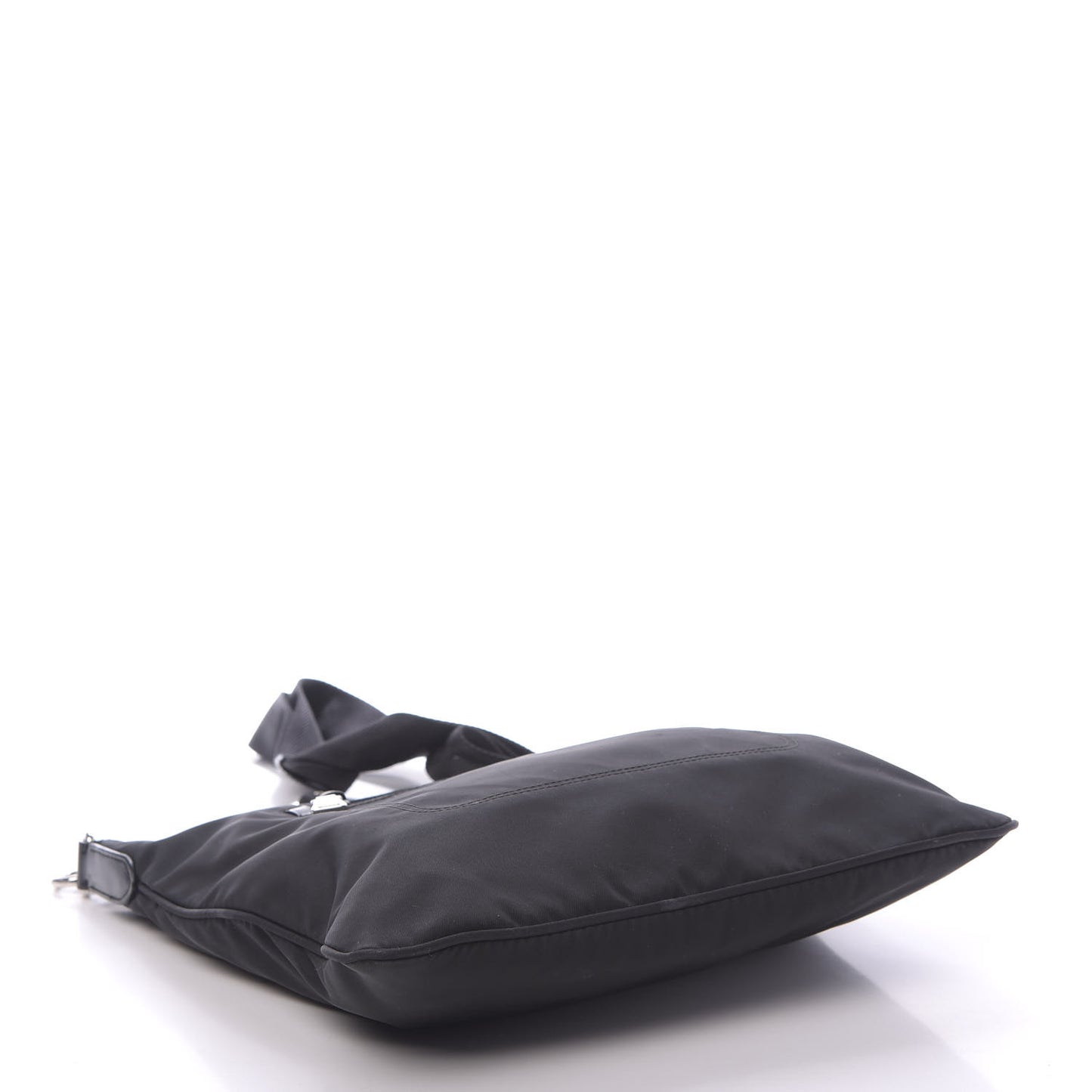 Nylon Vela Flat Messenger Bag Black